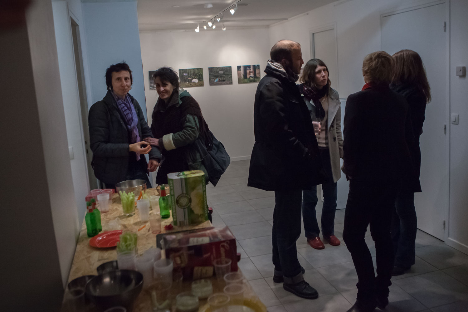 Vernissage de l'exposition photo à laquelle je participe "Trace in times", vendredi 20 novembre 2015 à la galerie des AAB, 1 rue Picabia, 75020 Paris